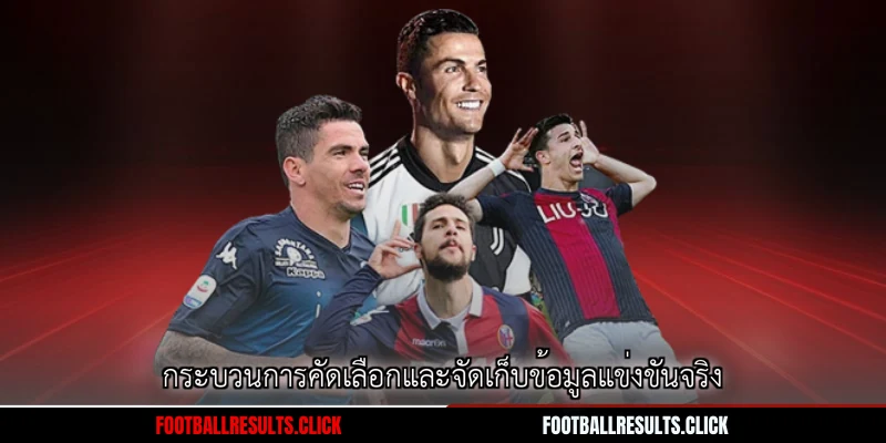 กระบวนการคัดเลือกและจัดเก็บข้อมูลแข่งขันจริง